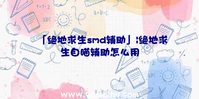 「绝地求生smd辅助」|绝地求生自瞄辅助怎么用